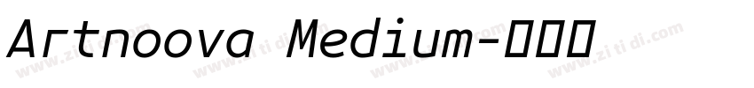 Artnoova Medium字体转换